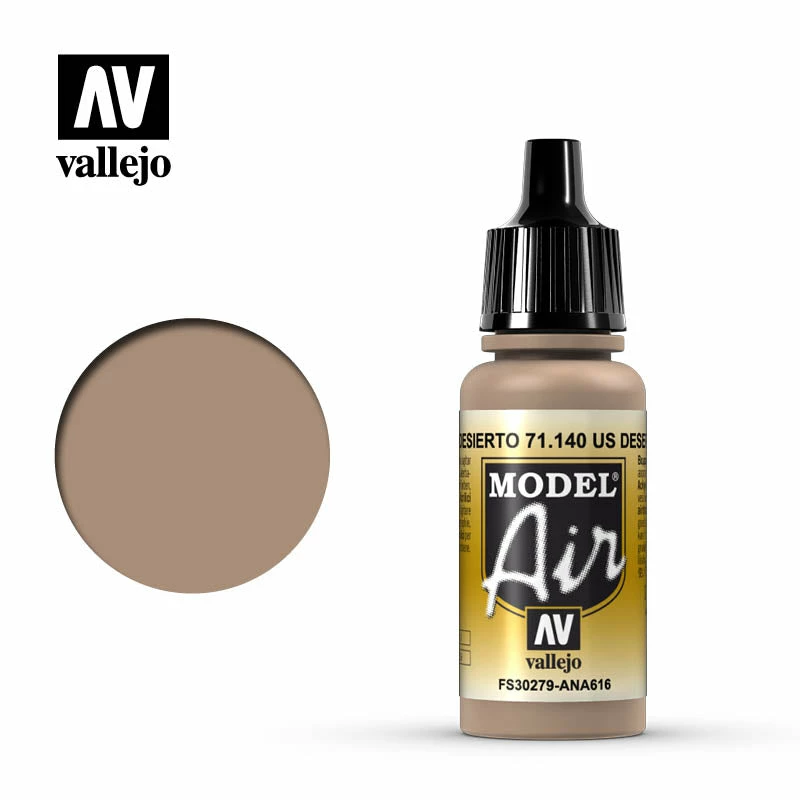 Ozzie Collectables Vallejo Model Air - US Desert Sand 17 Ml 2 Ozzie Collectables Vallejo Model Air - US Desert Sand 17 Ml