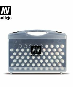 Ozzie Collectables Vallejo Model Colour - Plastic Case 72 Combinations + Brushes