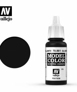 Ozzie Collectables Vallejo Model Colour - Glossy Black 17 Ml