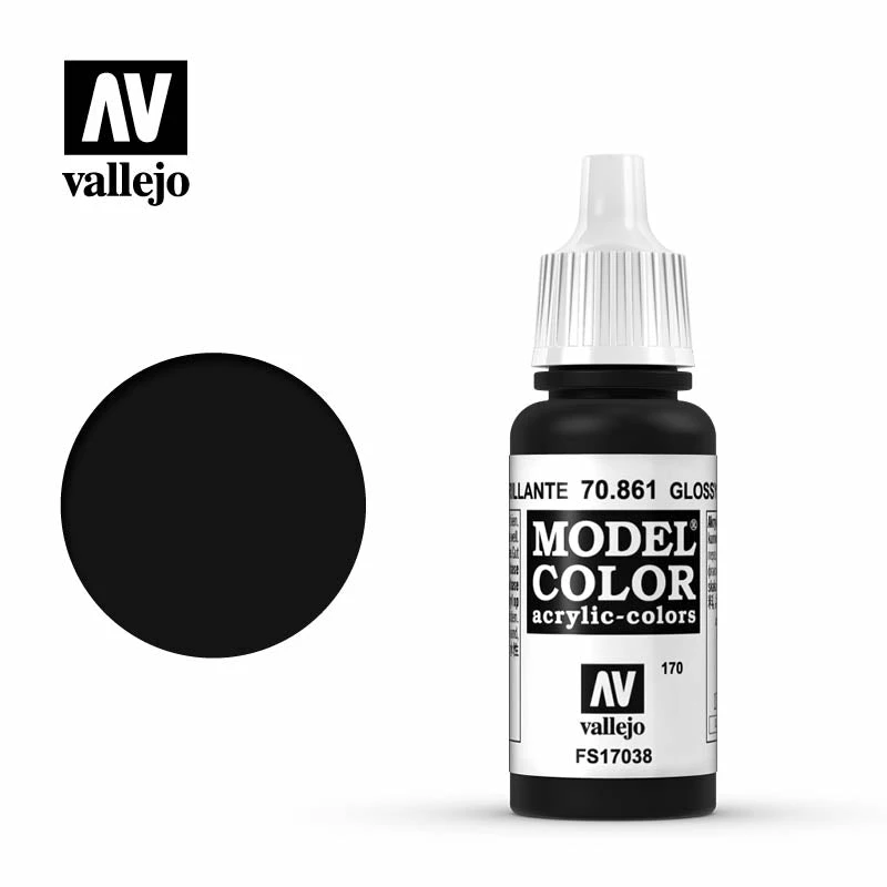 Ozzie Collectables Vallejo Model Colour - Glossy Black 17 Ml 1 Ozzie Collectables Vallejo Model Colour - Glossy Black 17 Ml