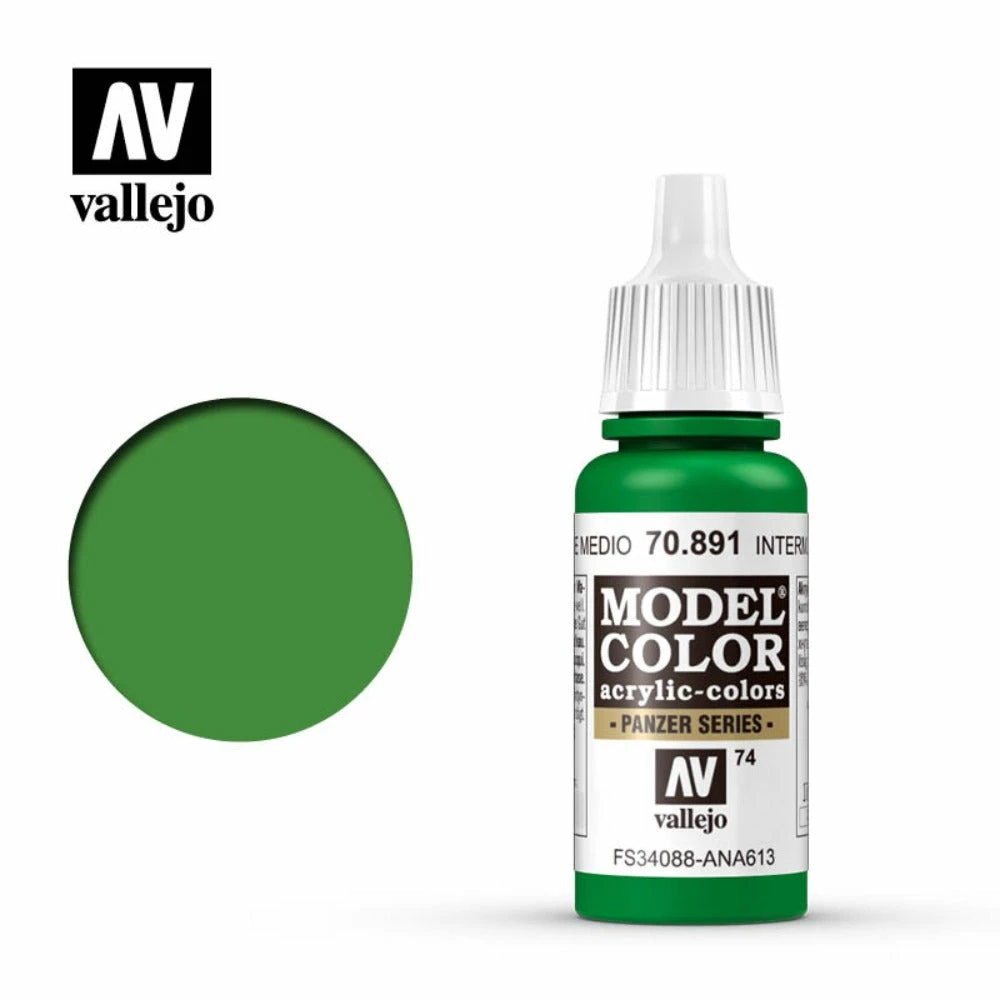Ozzie Collectables Vallejo Model Colour - Intermediate Green 17 Ml 2 Ozzie Collectables Vallejo Model Colour - Intermediate Green 17 Ml