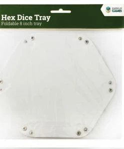 Ozzie Collectables LPG Hex Dice Tray 8" White All Board Games