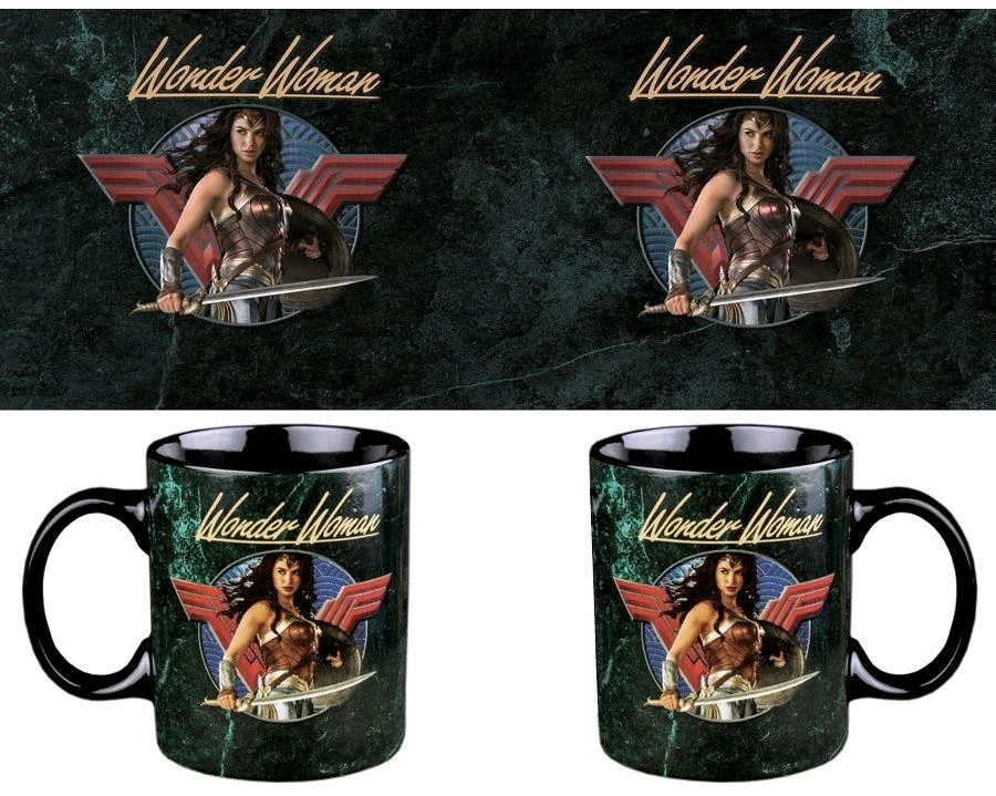 Ikon Collectables Mugs Wonder Woman (2017) - Sword Drawn Black Coffee Mug 4 Ikon Collectables Mugs Wonder Woman (2017) - Sword Drawn Black Coffee Mug