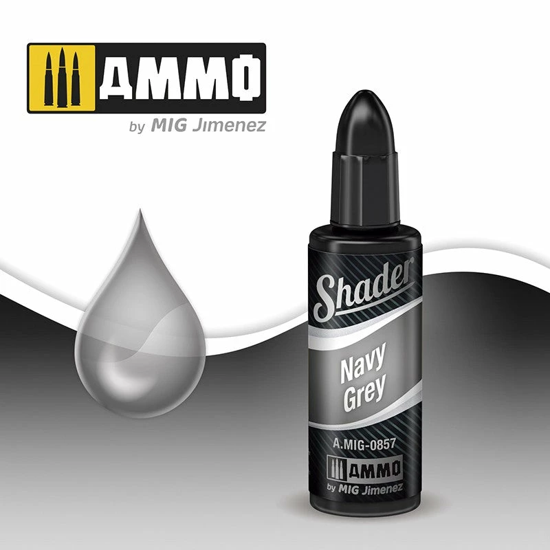 Ozzie Collectables Ammo By MIG Shader Navy Grey 10ml 1 Ozzie Collectables Ammo By MIG Shader Navy Grey 10ml
