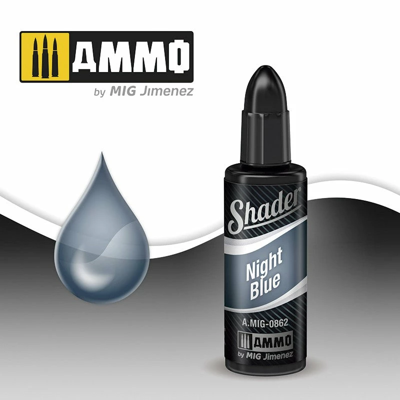 Ozzie Collectables All Board Games Ammo By MIG Shader Night Blue 10ml 1 Ozzie Collectables All Board Games Ammo By MIG Shader Night Blue 10ml