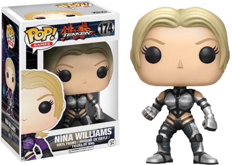 Funko POP! Vinyls Tekken - Nina Williams Silver Suit US Exclusive Pop! Vinyl 2 Funko POP! Vinyls Tekken - Nina Williams Silver Suit US Exclusive Pop! Vinyl