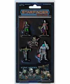 Starfinder Pre Painted Miniatures Iconic Heroes Set 2 All Board Games