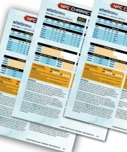 Ozzie Collectables Infinity: NPC Sheet Pad All Board Games