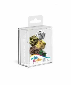 Ozzie Collectables Oakie Doakie Dice D20 Spindown Metal Selection 22mm (5)