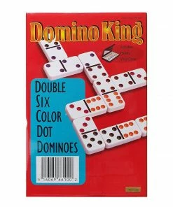 Ozzie Collectables Dominoes King Double Six Coloured Dots All Board Games