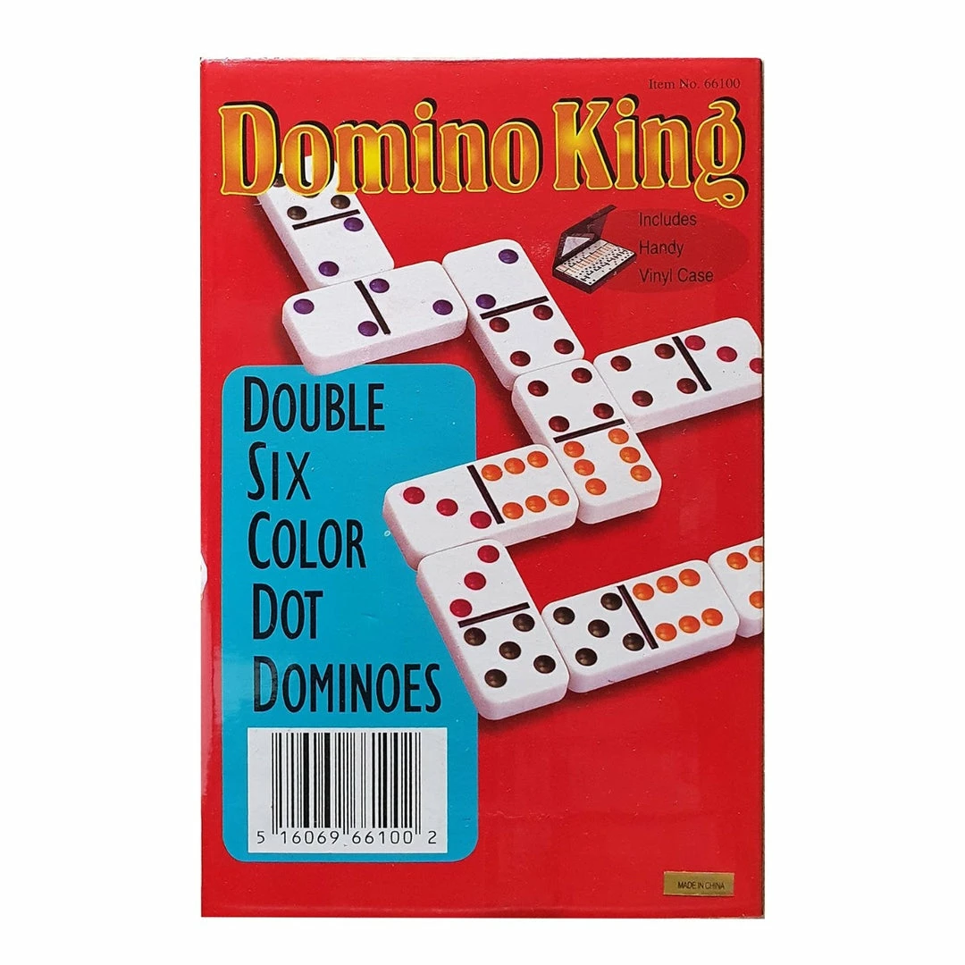 Ozzie Collectables Dominoes King Double Six Coloured Dots All Board Games 1 Ozzie Collectables Dominoes King Double Six Coloured Dots All Board Games
