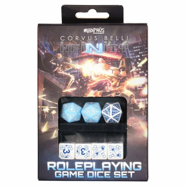 Infinity RPG Dice Set - Pan Oceania BOX 1 Infinity RPG Dice Set - Pan Oceania BOX