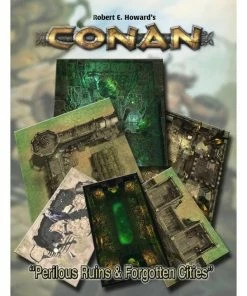 Ozzie Collectables All Board Games Conan: Perilous Ruins & Forgotten Cities Geomorphic Tiles Set
