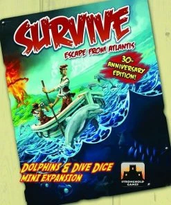 Ozzie Collectables Survive Escape From Atlantis 30th Anniversary Edition Dolphins & Dive Dice Mini Expansion All Board Games