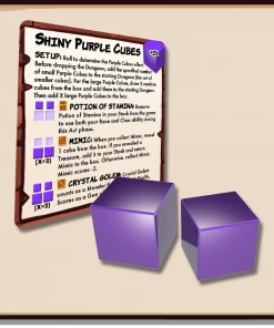 Ozzie Collectables All Board Games Dungeon Drop - Shiny Purple Cubes