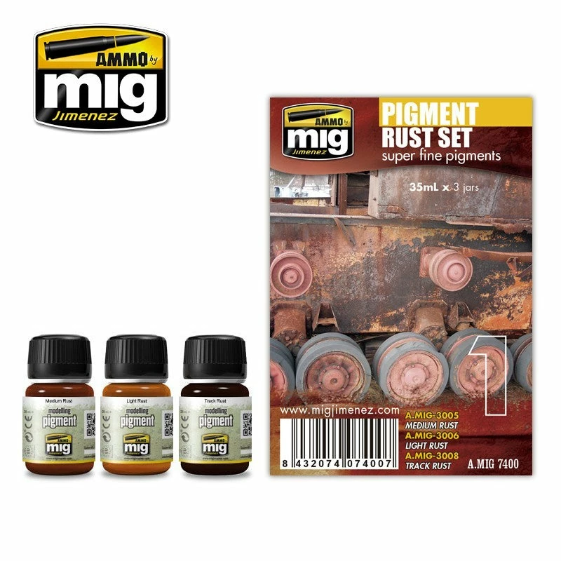 Ozzie Collectables Ammo By MIG Weathering Pigment Rust Set All Board Games 1 Ozzie Collectables Ammo By MIG Weathering Pigment Rust Set All Board Games