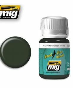 Ozzie Collectables All Board Games Ammo By MIG Panel Line Wash Dark Green Grey 35ml