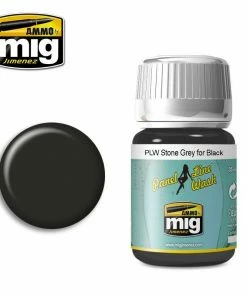 Ozzie Collectables All Board Games Ammo By MIG Panel Line Wash Stone Grey For Black 35ml