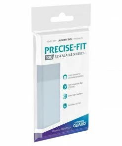 Ozzie Collectables Ultimate Guard Precise-Fit Sleeves Resealable Japanese Size Transparent (100) All Board Games