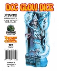Ozzie Collectables Dungeon Crawl Classics Glow Dice - Neutral Wizard All Board Games