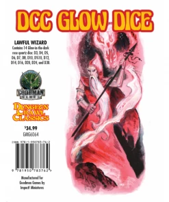 Ozzie Collectables All Board Games Dungeon Crawl Classics Glow Dice - Lawful Wizard