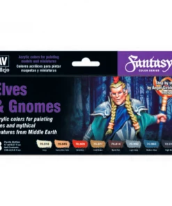 Ozzie Collectables Vallejo Fantasy Color Series - Elves & Gnomes Set (8)