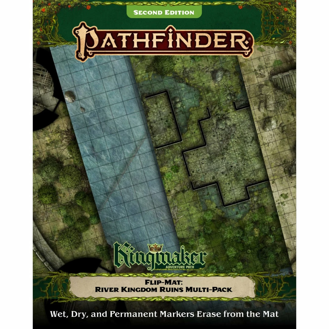 All Board Games Pathfinder Accessories Flip-Mat: Kingmaker Adventure Path River Kingdoms Ruins Multi-Pack 1 All Board Games Pathfinder Accessories Flip-Mat: Kingmaker Adventure Path River Kingdoms Ruins Multi-Pack