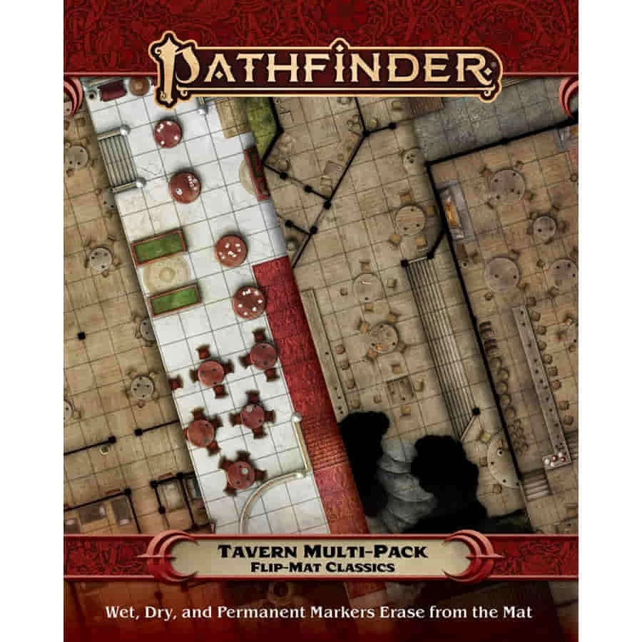 Pathfinder Second Edition Pathfinder Accessories Flip Mat Classics: Tavern Multi-Pack All Board Games 1 Pathfinder Second Edition Pathfinder Accessories Flip Mat Classics: Tavern Multi-Pack All Board Games