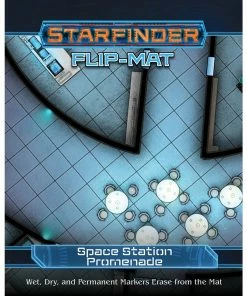 Starfinder RPG Flip Mat Space Station Promenade All Board Games