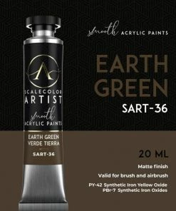 Ozzie Collectables Scale 75 Scalecolor Artist Earth Green 20ml All Board Games