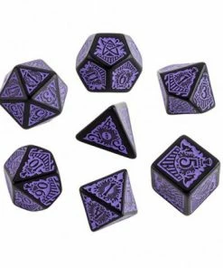 All Board Games Q Workshop Call Of Cthulhu Horror On The Orient Express Black & Purple Dice Set 7