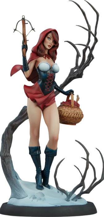 Sideshow Collectibles Fairytale Fantasies - Red Riding Hood Statue 2 Sideshow Collectibles Fairytale Fantasies - Red Riding Hood Statue
