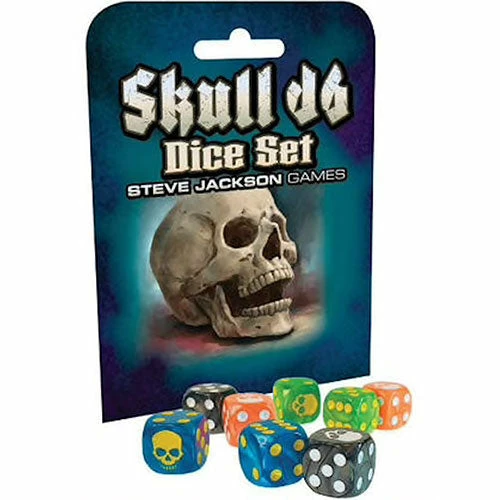 Ozzie Collectables All Board Games Skull D6 Dice Set 1 Ozzie Collectables All Board Games Skull D6 Dice Set