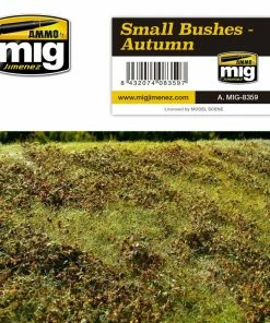 Ozzie Collectables Ammo By MIG Dioramas - Grass Mats - Small Bushes - Autumn All Board Games