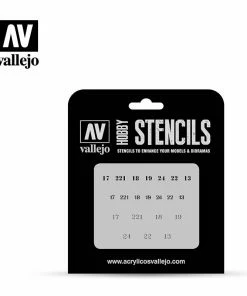 Ozzie Collectables Vallejo Stencils -AFV Markings - Soviet Numbers WWII