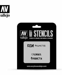 Ozzie Collectables Vallejo Stencils - AFV Markings - Soviet Slogans WWII Num. 1 All Board Games