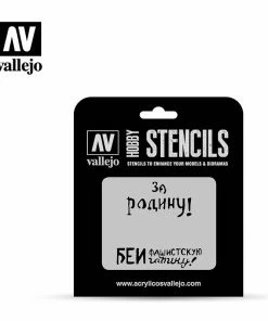 Ozzie Collectables All Board Games Vallejo Stencils - AFV Markings - Soviet Slogans WWII Num. 2