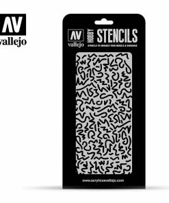 Ozzie Collectables Vallejo Stencils - Camouflages - Luftwaffe WWII Shingles Camo All Board Games