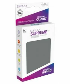 Ozzie Collectables Ultimate Guard Supreme UX Sleeves Japanese Size Dark Grey (60) All Board Games