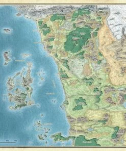 D&D Sword Coast Adventures Guide Faerun Map Set Dungeons & Dragons