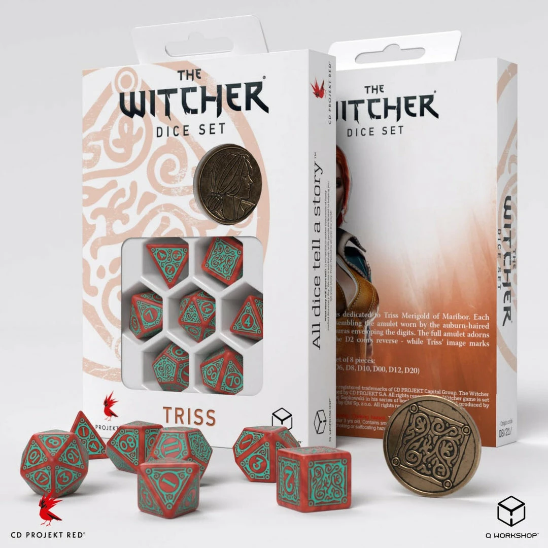 Ozzie Collectables Q Workshop The Witcher Dice Set Triss - Merigold The Fearless All Board Games 1 Ozzie Collectables Q Workshop The Witcher Dice Set Triss - Merigold The Fearless All Board Games