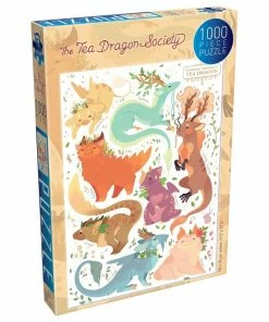 Ozzie Collectables All Board Games Renegade Jigsaw Puzzles: The Tea Dragon Society #1 Common Varieties Of Tea Dragons
