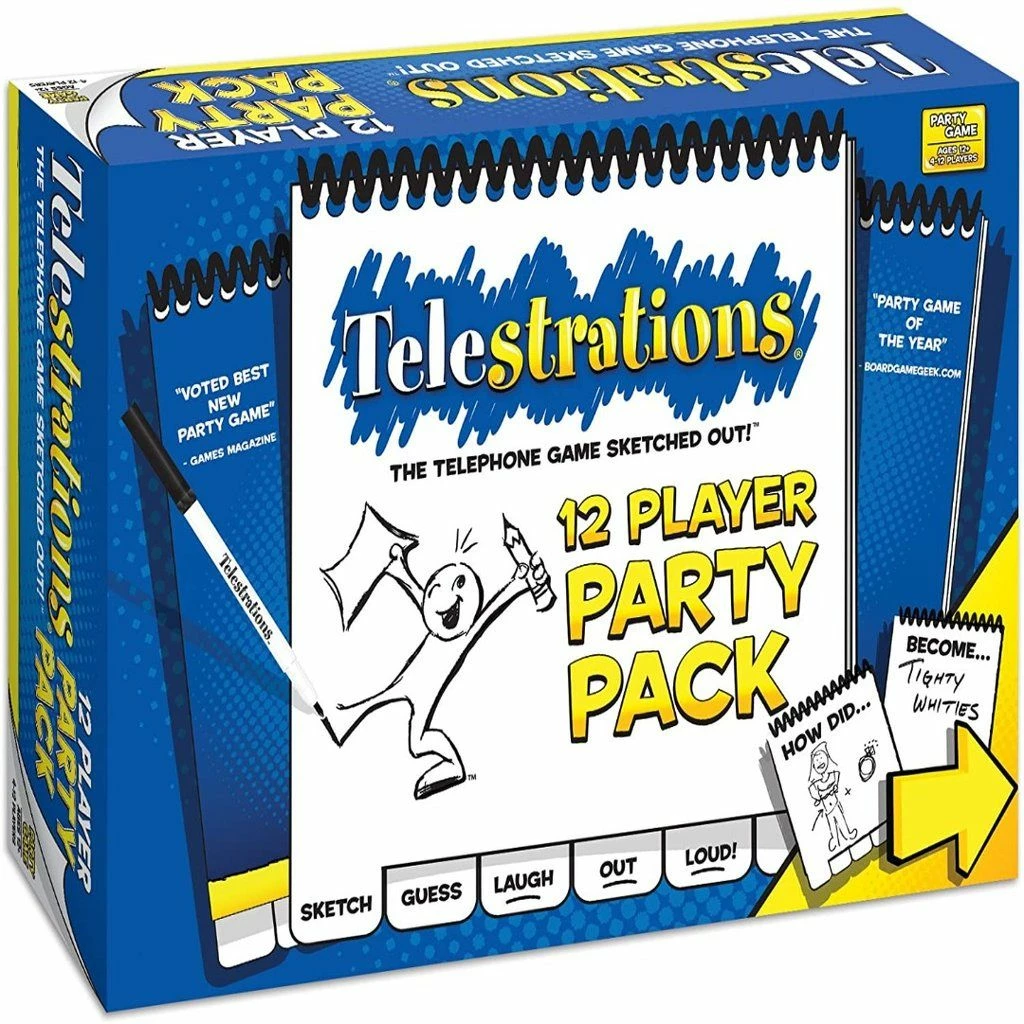 All Board Games Telestrations 12 Player Party Pack 1 All Board Games Telestrations 12 Player Party Pack