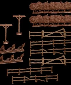 Ozzie Collectables TerrainCrate Battlefield Fences & Hedges