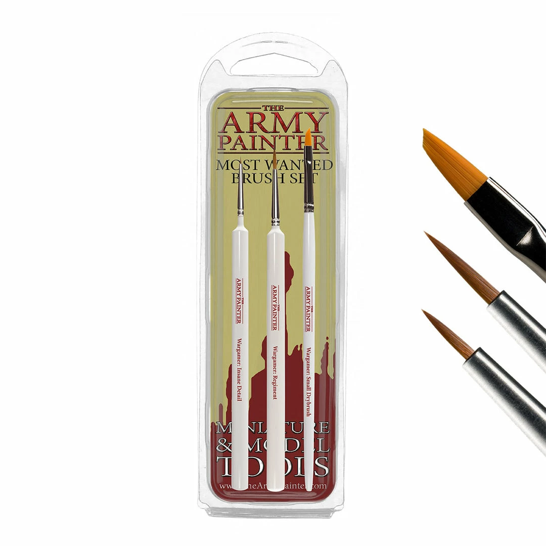 Ozzie Collectables Army Painter Tools - Wargamers Most Wanted Brush Set All Board Games 1 Ozzie Collectables Army Painter Tools - Wargamers Most Wanted Brush Set All Board Games