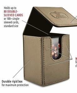Ozzie Collectables All Board Games Ultimate Guard Flip Deck Case 80+ Standard Size Sand Deck Box