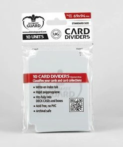 Ozzie Collectables Ultimate Guard Card Dividers Standard Size Transparent (10) All Board Games