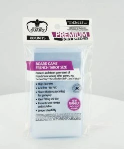 Ozzie Collectables All Board Games Ultimate Guard Premium Soft Sleeves For Cards French Tarot Cards (80) (63x115mm)