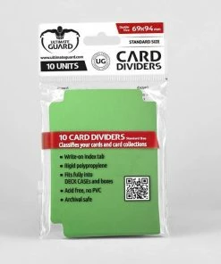 Ozzie Collectables Ultimate Guard Card Dividers Standard Size Green (10)