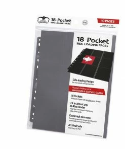 Ozzie Collectables Ultimate Guard 18-Pocket Pages Side-Loading Grey